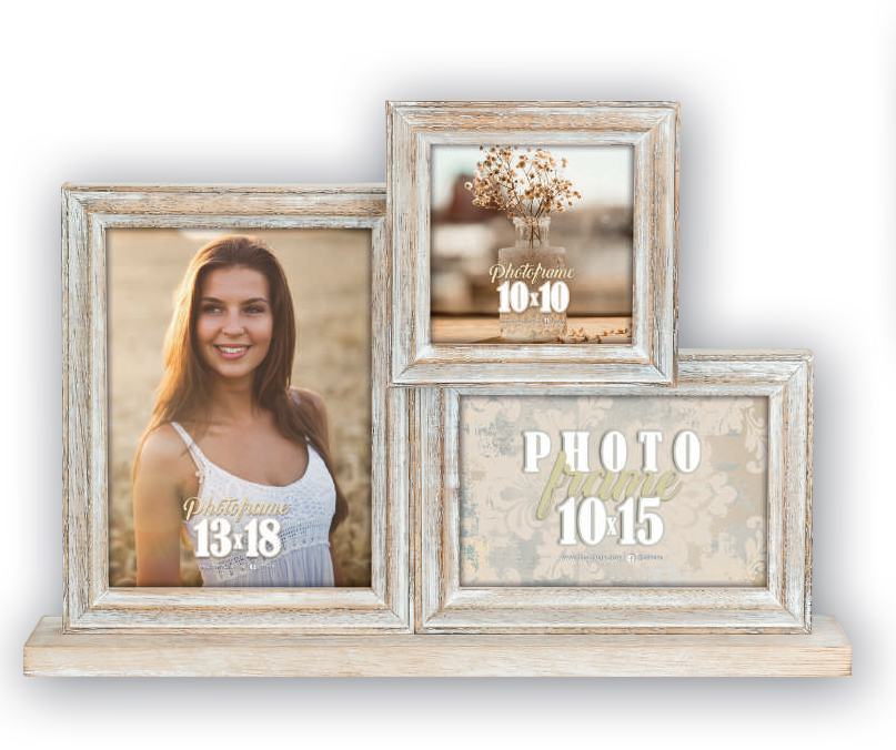 RÁMY NA TRI FOTOGRAFIE