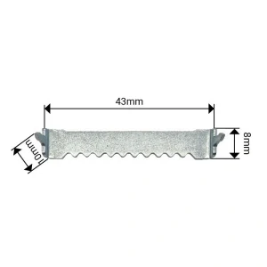 ZAVES KROKODIL 4,3cm X 1,0 cm
