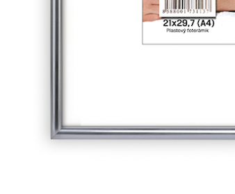 PLASTOVY RAM NA FOTKU 21X29,7 SILVER