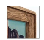 Rám tmavé drevo pre 3 fotografie