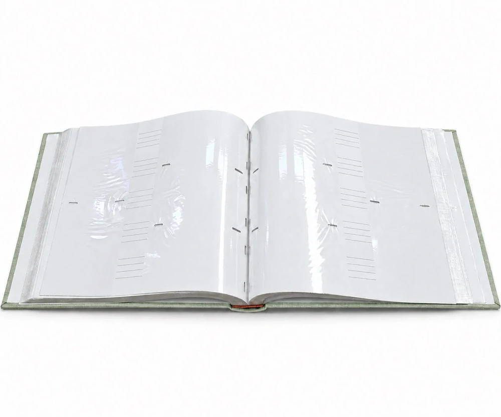 Šitý zakladací album 10x15/ 500 fotografií eukalyptus